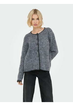 JDYZOEY - Chaqueta de punto - dark grey melange