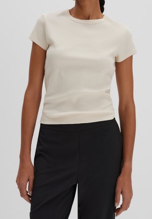 T-shirt - bas - beige