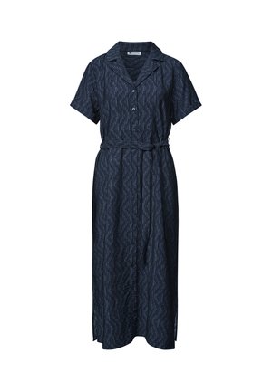 Street One, MIDIKLEID MIT BOWLING-KRAGEN - Robe chemise - darkest blue