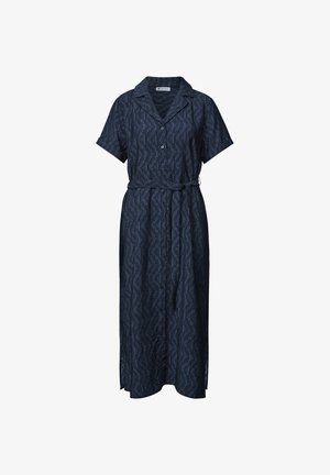 Street One, MIDIKLEID MIT BOWLING-KRAGEN - Robe chemise - darkest blue
