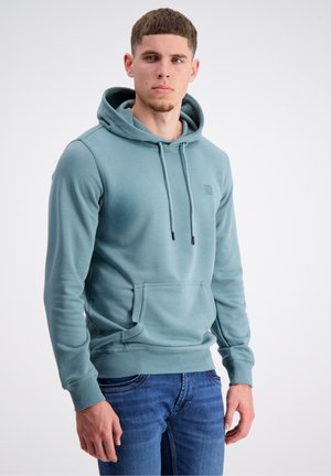 BACKPRINT - Hoodie - teal blue