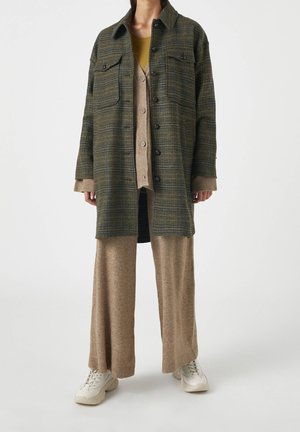 Klassisk kappa / rock - mottled dark green