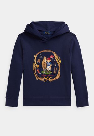 POLO BEAR FLEECE HOODIE - Felpa con cappuccio - newport navy