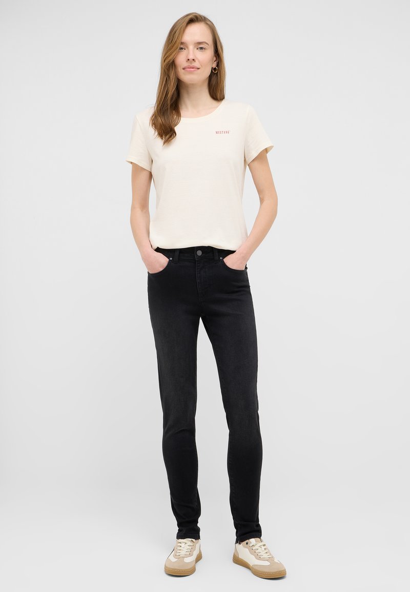 mustang Slim fit jeans zwart