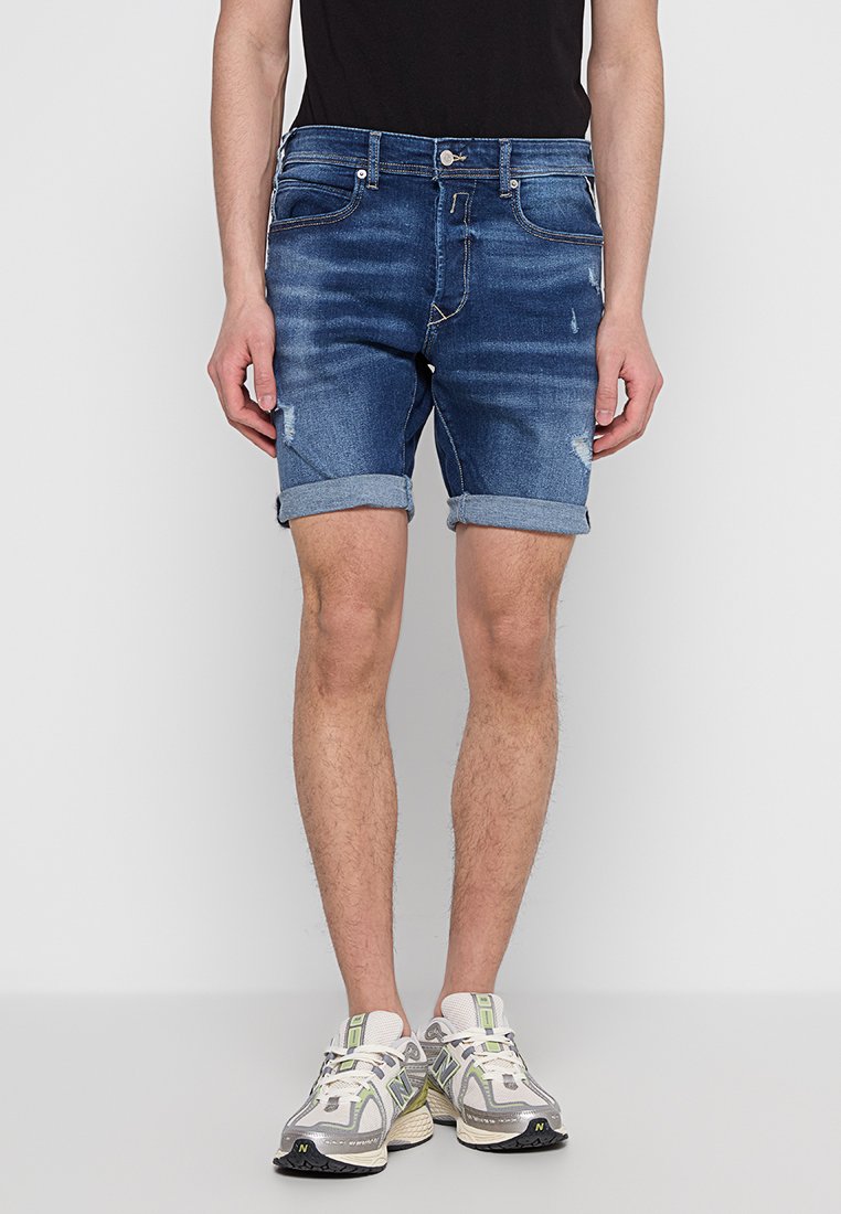 Replay Jeansshort blauw