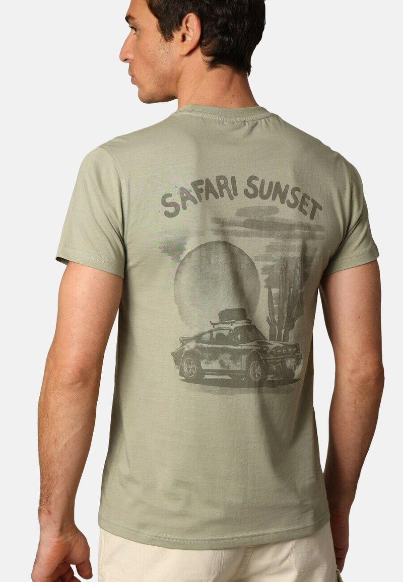 DEELUXE SAFARSUN - T-shirt imprimé - Light Khaki