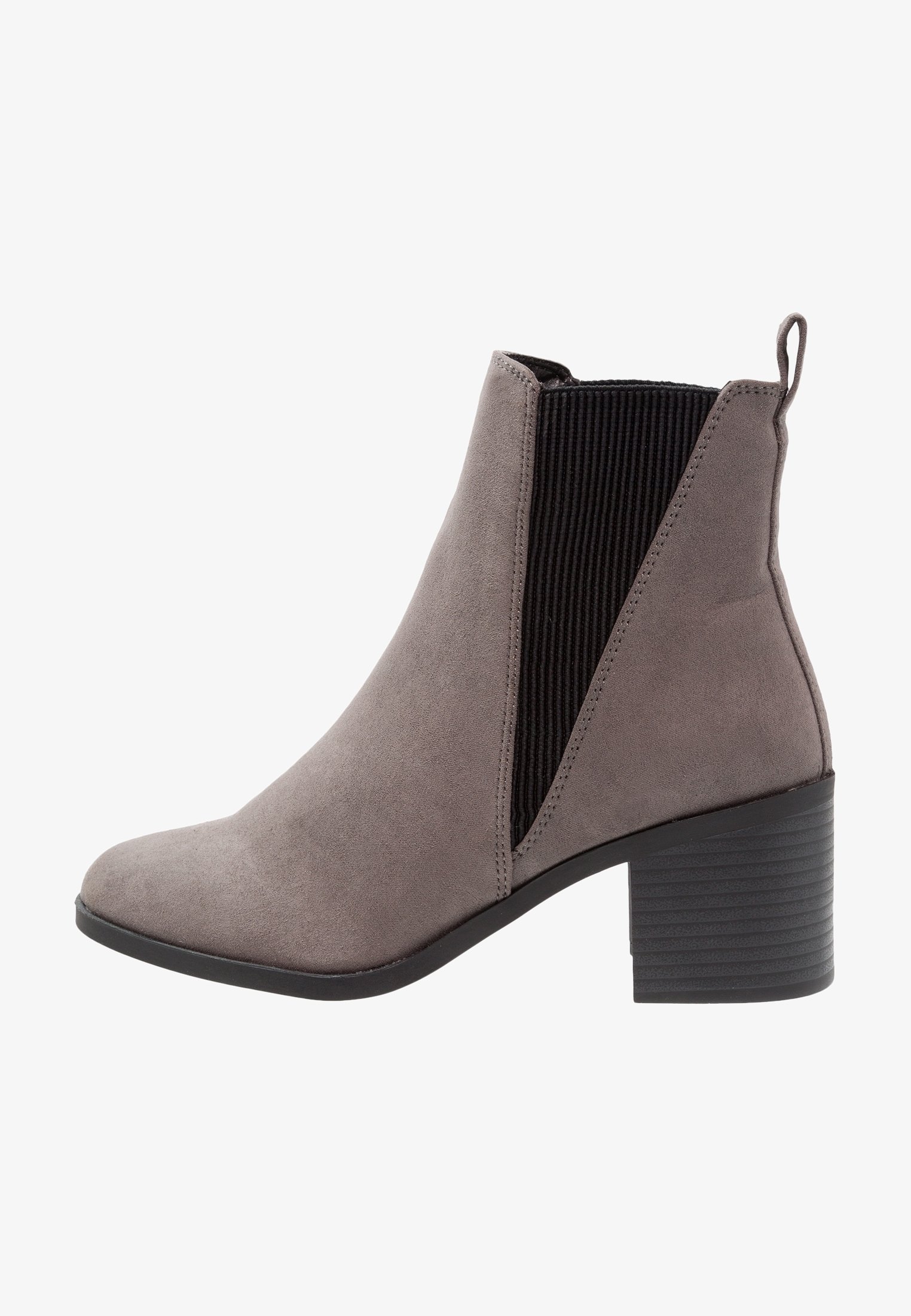New Look Grey Leather Booties New Look Snake Print Ankle Boots