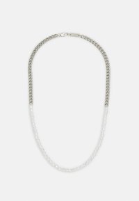 HALF AND HALF CHAIN NECKLACE UNISEX - Kaelakee - silver-coloured