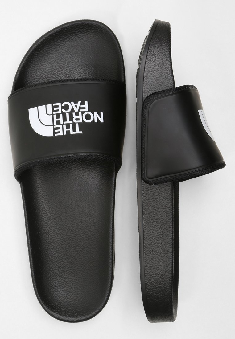 north face sliders white