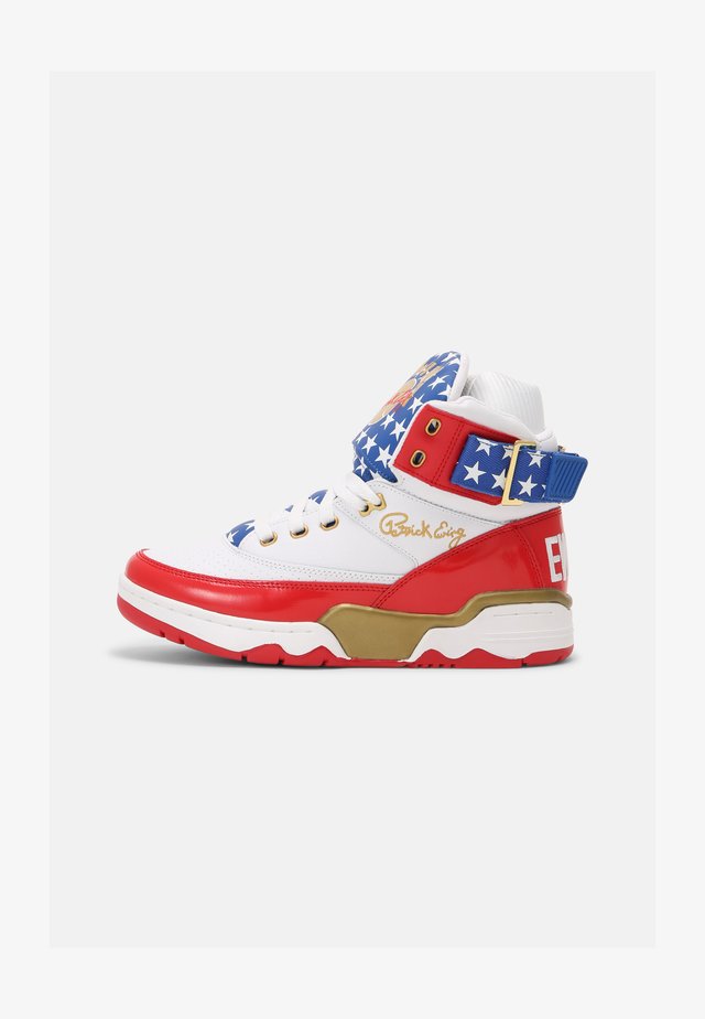 33 HI USA 4TH OF JULY - Sneakers alte - white/blue/gold