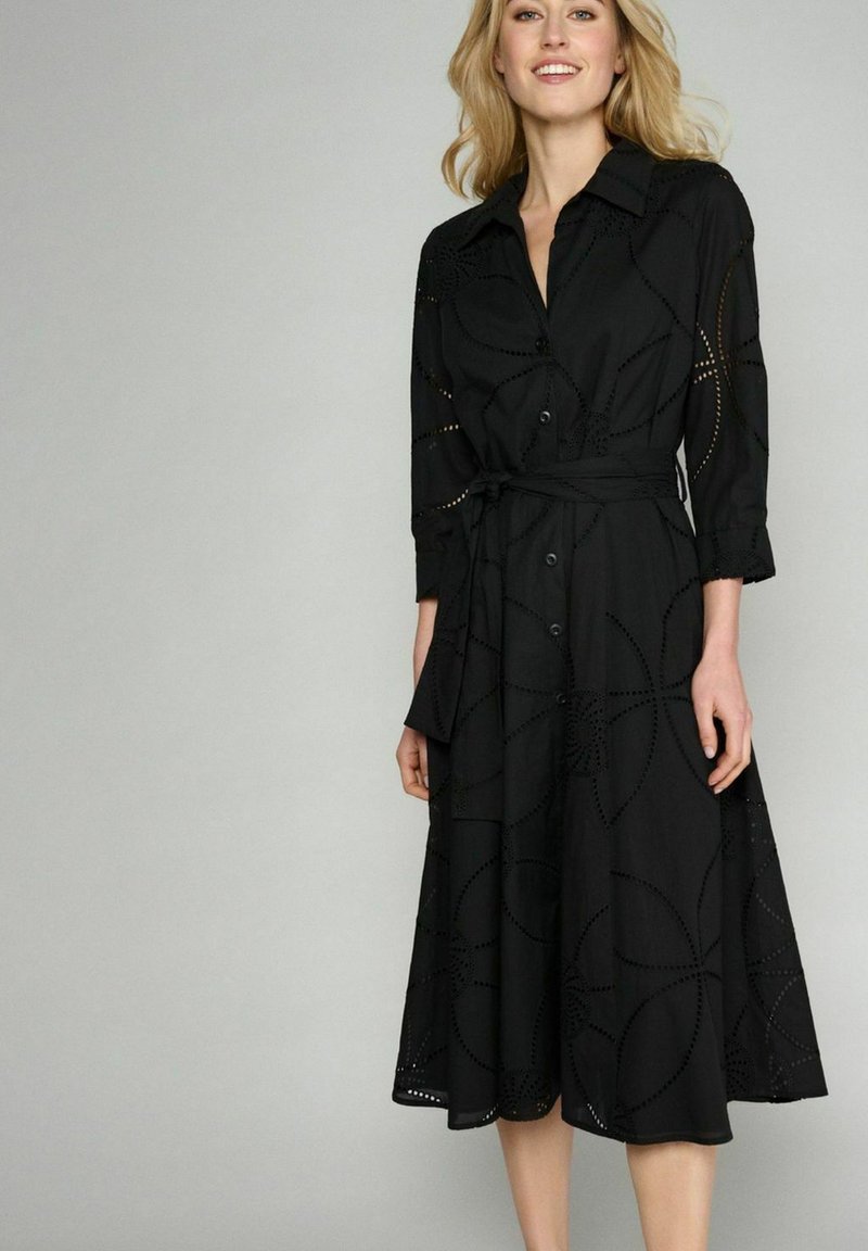 Marie Mero Pinstripe Blazer Dress Navy