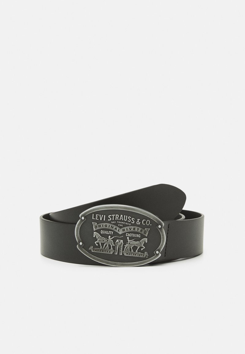 Levi's® - BILLY PLAQUE BELT UNISEX - Cintura - regular black, Ingrandire