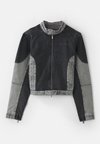 MOTO - Chaqueta vaquera - black/flat pewter