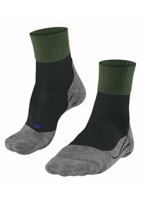 FALKE TK2 COOL SHORT TREKKING MEDIUM CUSHIONING - Calze sportive - black