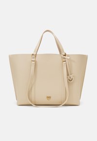 CARRIE BIG - Shopper - beige/grigio fumo/antique gold-coloured