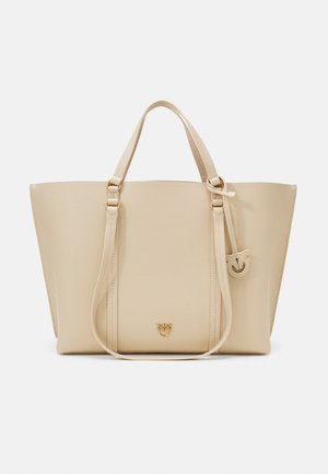 CARRIE BIG - Cabas - beige/grigio fumo/antique gold-coloured