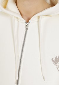 Smilodox AMORA FULL ZIP HOODIE BACK PRINT - Felpa con zip - creme