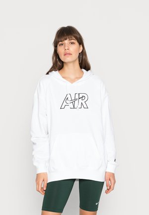 Nike Sportswear AIR HOODIE - Sudadera - white/black