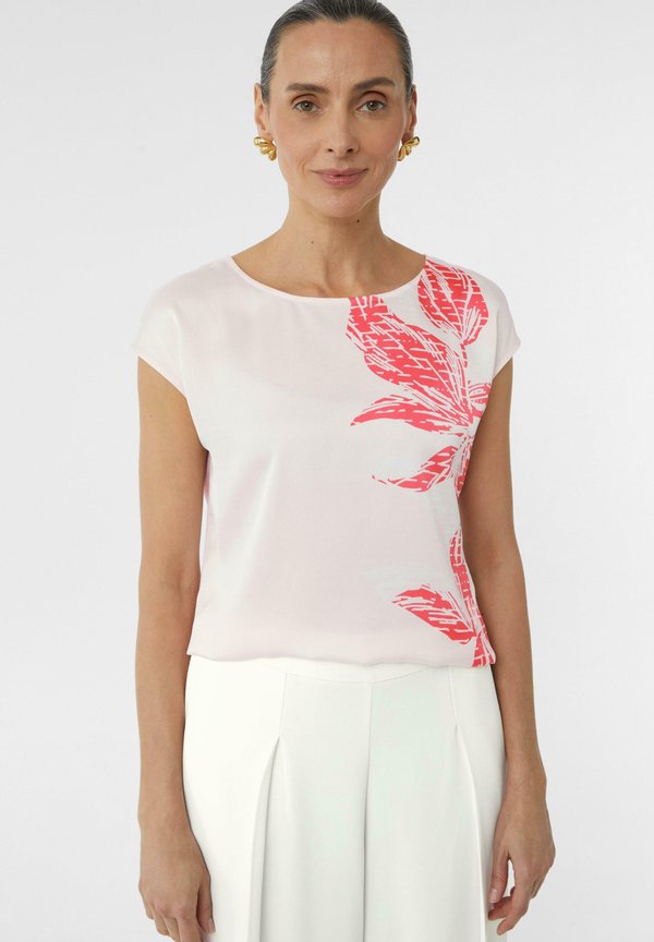 IM FABRICMIX MIT FLORALEM  - T-Shirt print - perlmuttrosa