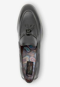 Next SIGNATURE LEATHER TASSEL LOAFERS - Alkalmi belebújós cipők - black