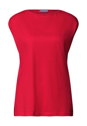Street One, BASIC SHIRT MIT U-BOOT-AUSSCHNITT - T-shirt basique - salsa red