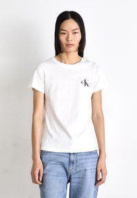 Calvin Klein Jeans - MONOLOGO SLIM TEE 2 PACK - T-Shirt basic - aragon/bright white Thumbnail-Bild 1