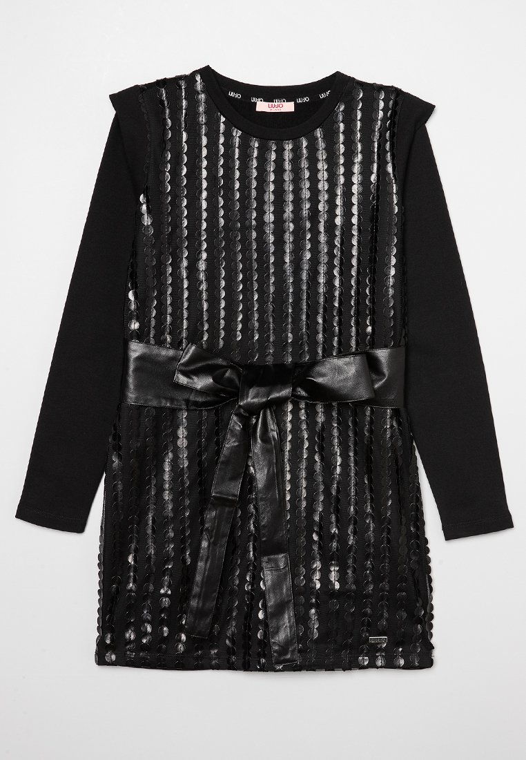 LIU JO Jurk gemêleerd zwart LIU JO Jurk gemêleerd zwart