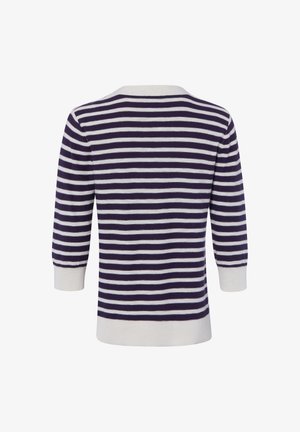 Olsen, OLSEN STRICKSHIRT HENNY UNISEX - Maglietta a manica lunga - lila weiß