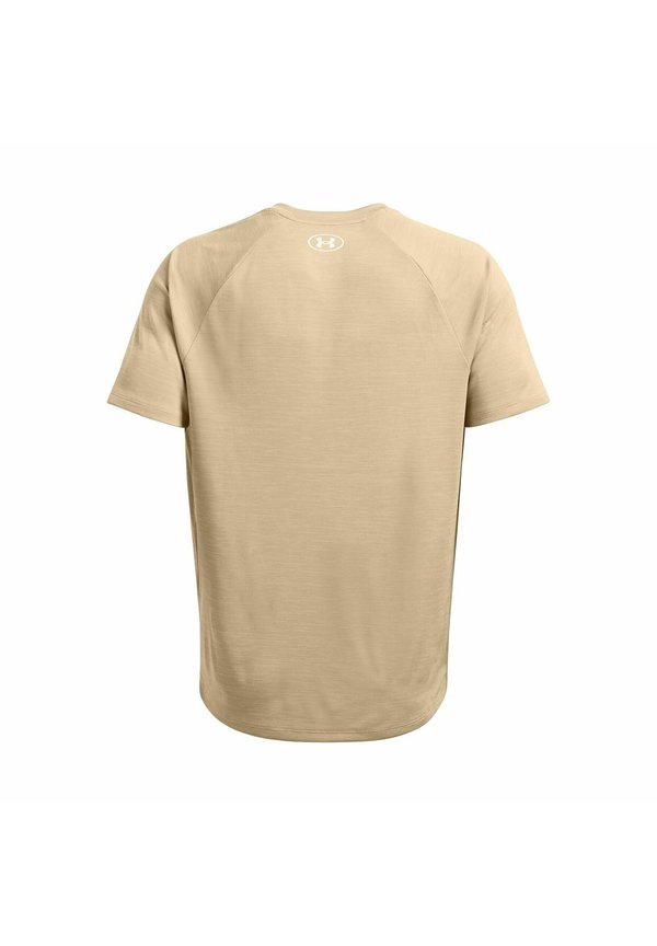 TECH TEXTURED - Basic T-shirt - beige2