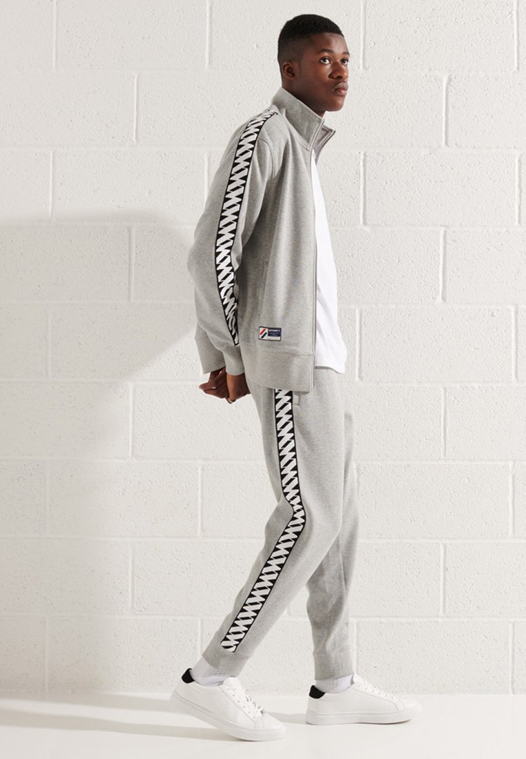 Superdry Pantaloni sportivi - grey marl/grigio scuro - Zalando