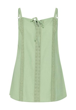 Yours Clothing, PLUS SIZE VESTS & CAMIS - Top - light green
