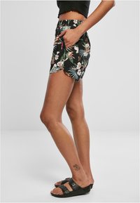 Urban Classics AOP RESORT - Šortky - black tropical