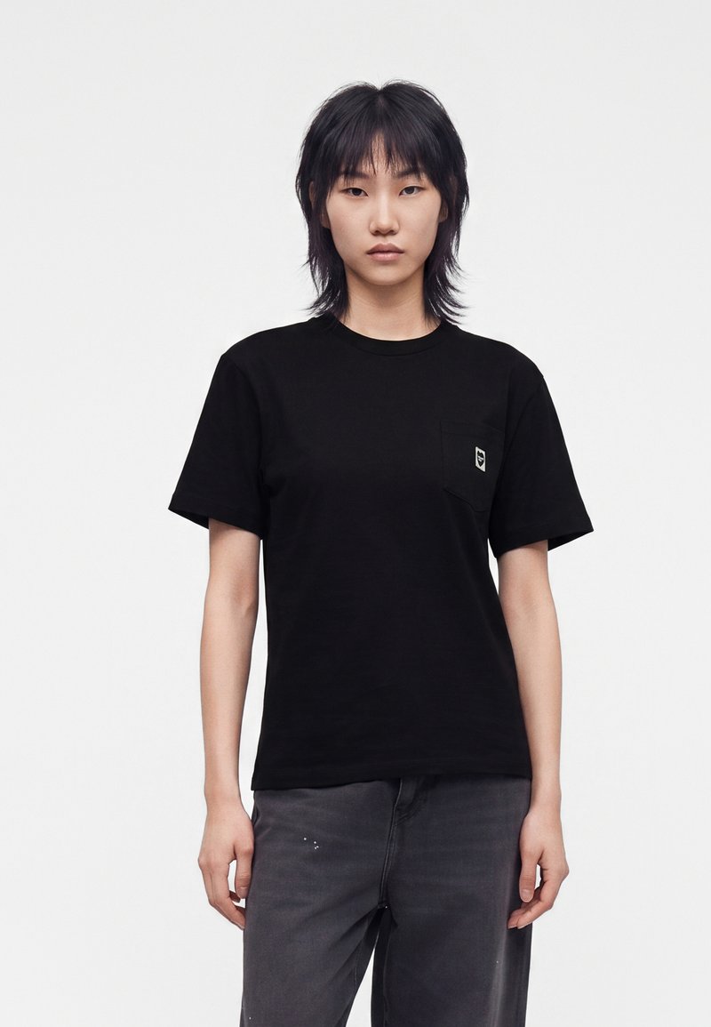 Carhartt WIP POCKET SMALL HEART - T-shirt basic - black