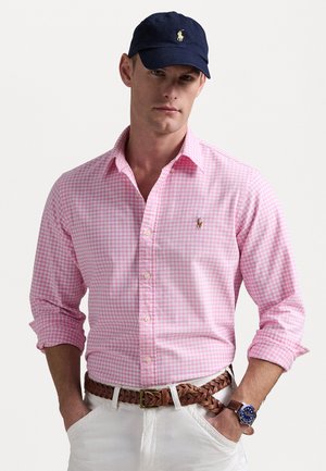 CUSTOM FIT GINGHAM OXFORD SHIRT - Button down-skjorte - pink/white