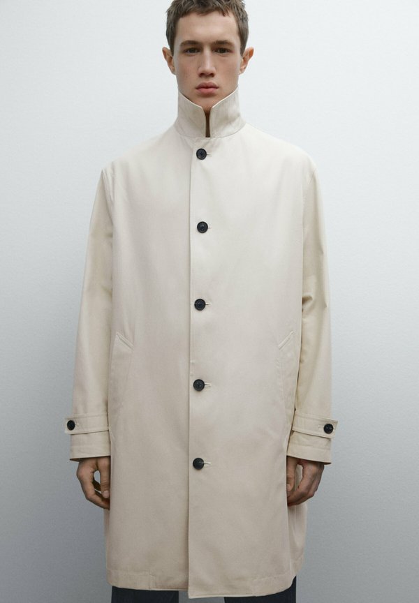 Classic coat - mottled beige