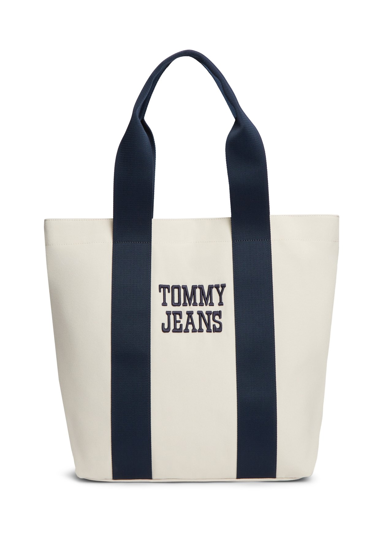 TEXTURED LOGO CANVAS TOTE BAG