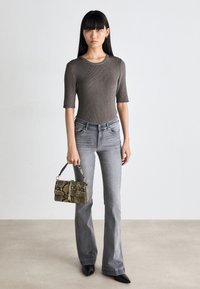 LIU JO PANT AUTHENTIC BEAT - Jean bootcut - grey