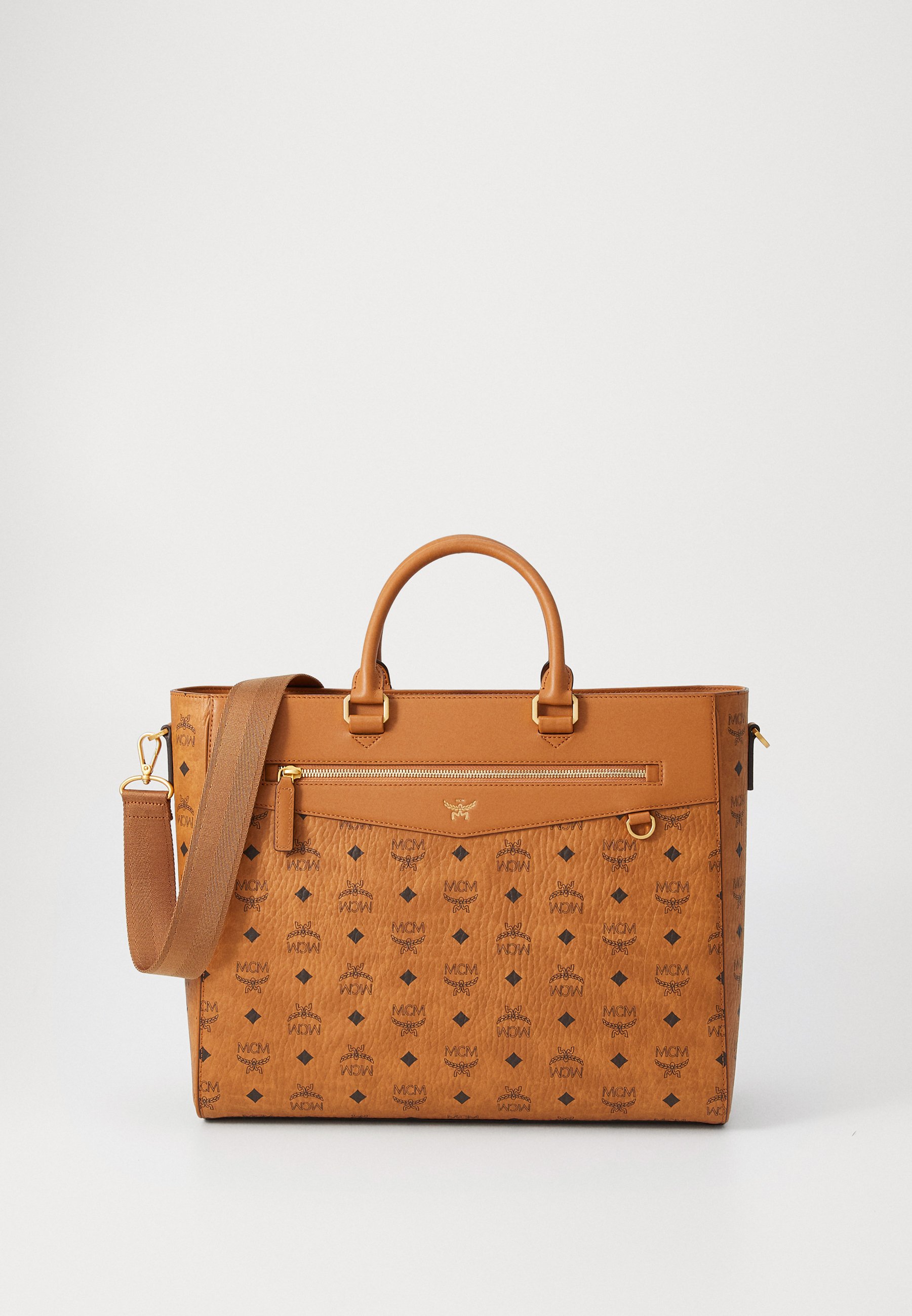 MCM TOTE UNISEX - Tote bag - cognac - Zalando