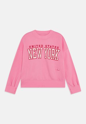 CLEAN APPLIQUE DESTINATION CREW - Sweatshirt - begonia pink