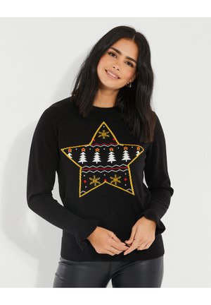 Threadbare THB LADIES XMAS  - Strickpullover - black