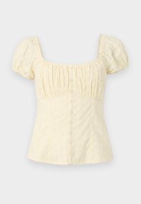 Hollister Co. SLIM PRETTY BUTTON THRU  - Blúz - double cream