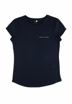 NOW OR NEVER EMBROIDERY ROLL UP - T-shirt imprimé - dark blue
