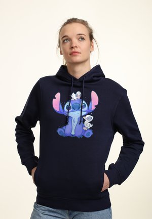 LILO & STITCH CUTE DUCKS - Sweat à capuche - navy blue