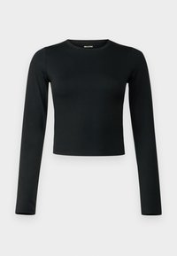Tops ar garām piedurknēm - casual black