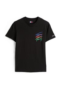 REG TWISTED SIGNTR EXT - Nyomott mintás póló - black