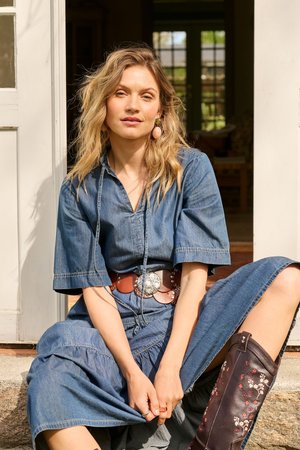 Cream, CRWINNIE - Denimové šaty - banff medium blue denim