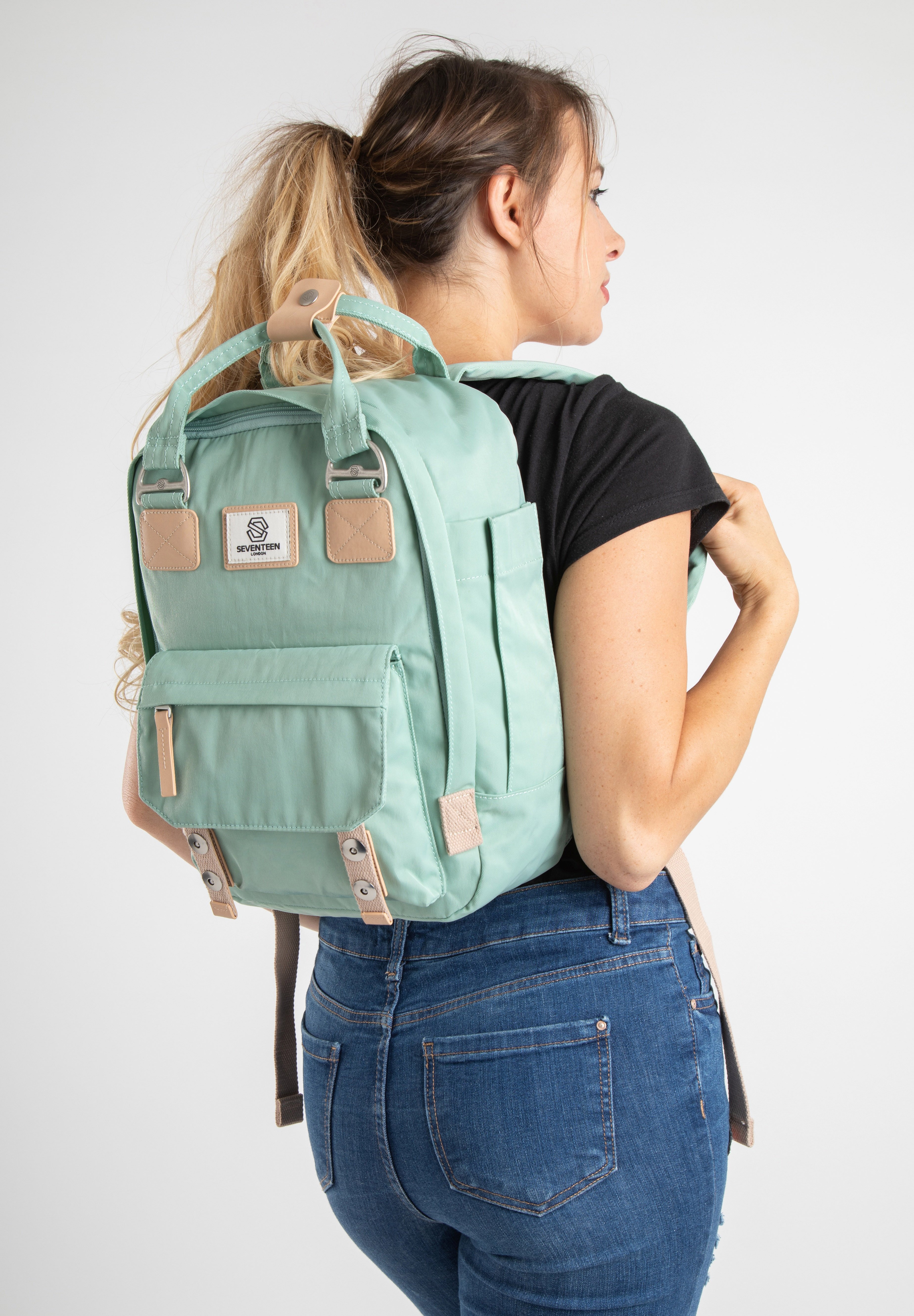 SEVENTEEN LONDON CAMDEN BACKPACK Tagesrucksack Light Green hellgr n SEVENTEEN LONDON CAMDEN BACKPACK Tagesrucksack Light Green hellgr n