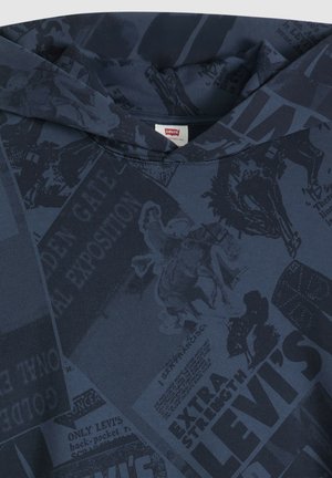 Levi's®, SUNSET GRAPHIC HOODIE - Jersey con capucha - cowboy collage aop n - blues