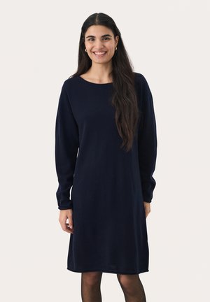 Svetríkové šaty - dark navy