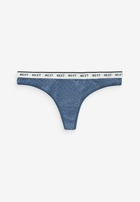 Next MONO PRINT RICH LOGO KNICKERS FOUR PACK - Tango nohavičky - blue ditsy print